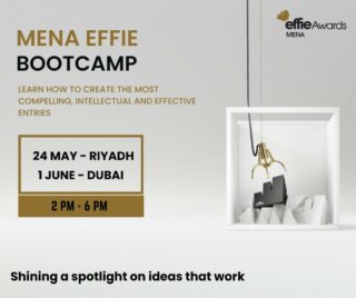 Do you want to include your name on the billboard of effective marketing champions? Join us for this year’s MENA Effie Bootcamp session in UAE & KSA!

The bootcamp is an intensive, interactive, half-day workshop focused on training you to transform your pieces of work into the most compelling, intellectual and effective entries for the MENA Effie Awards 2023.

*CLICK THE LINK IN BIO TO RESERVE YOUR SEAT TODAY*

This is an opportunity for the marketing, advertising and communication industry to learn top tips and tricks, and get strategic insights on marketing effectiveness to ensure your submissions grab the spotlight during the biggest night of celebration for the industry.

Who can join: Agencies, brands and marketing teams of any size

Event Date for #Riyadh: 24 May 2023
Event Date for #Dubai: 1 June 2023

#Marketing #Effectiveness #Advertising #Communication #Bootcamp #MENAEffie2023