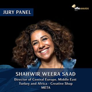 🔹Meet The Effective Jury Panel: 
🙋‍♀️Shahwir (Weera) Saad - Director of Central Europe, Middle East, Turkey and Africa- Creative Shop at META

Weera is a creative chameleon. With 27 years in the industry, Weera has run the gamut of brand-building roles, from creative production to business planning. Now as the Director of CEMEA at Meta, she is leading a mighty Creative, Content and Strategy team, part of a unique global team in Meta; tasked with pushing the boundaries of all the creative and strategic possibilities on their platforms (Instagram, Facebook, WhatsApp, Oculus and Messenger).

To see rest of our jury panel, hit the link in bio. 

#MarketingEffectiveness #Marketers #Creatives #Advertising #Awards #MENAEffie #AwardingIdeasThatWork #Awards #Jury