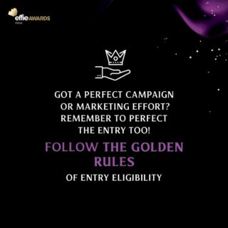 ✍️ your way into the Effies by following these golden rules of Eligibility! 

Ensure to have your entry submitted before the second deadline - 8th Sep, 6pm. ⏰

Click the link in bio to access entry guidelines, forms and more.

 #MarketingEffectiveness #Marketers #Creatives #Advertising #Awards #MENAEffie #AwardingIdeasThatWork #Awards #Jury #MENAEffie2022