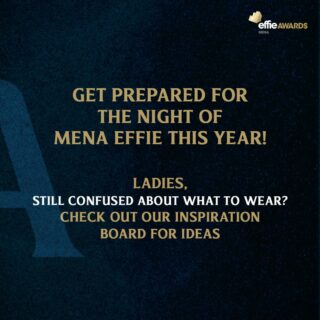 Ladies, Still trying to find your winning dress? 

Check out the inspiration board for some ideas on what you can wear for this night of celebration on Nov 17!

Hurry, time is running! 

P.S - Do not forget to bring your masquerade mask to compliment your outfit.

#MarketingEffectiveness #Marketers #Creatives #Advertising #Awards #MENAEffie #AwardingIdeasThatWork #Awards