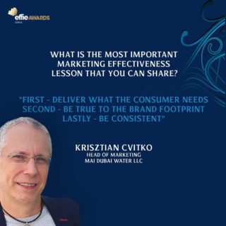 💬Judges View💬

Hear from Krisztian Cvitko, Head of Marketing at Mai Dubai on what is the most effective marketing lesson for him?

What is the most important marketing effectiveness lesson you have learned?

Got an effective marketing campaign? Click the link in bio to submit your marketing entry!
 
 #MarketingEffectiveness #Marketers #Creatives #Advertising #Awards #MENAEffie #AwardingIdeasThatWork #Awards #Jury #MENAEffie2022