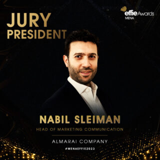 Introducing our Effective Jury President for 2023 who will support the jury board in selecting the superstars of marketing effectiveness for this year's MENA Effie Awards. 

👑Nabil Sleiman - Head of Marketing Communication - Almarai Company

To see rest of our jury panel, head to menaeffie.com/jury

Ready to challenge our jury? Click the link in bio and submit your entry today.

#MarketingEffectiveness #Marketers #Creatives #Advertising #Awards #MENAEffie #AwardingIdeasThatWork #Awards #Jury