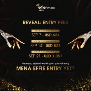 ✨We’re less than a month away from the first deadline of entry submission!✨

Keep in mind, early birds save more! Get working on your entries today and submit before Sep 7!

Click the link in bio to access the entry forms & get started today.

#MarketingEffectiveness #Marketers #Creatives #Advertising #Awards #MENAEffie #AwardingIdeasThatWork #Awards #Jury #MENA