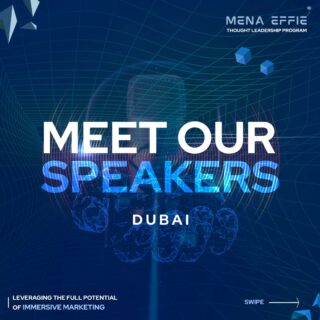Meet some of our thought-stars from this year’s MENA Effie Thought Leadership Program joining us tomorrow in Dubai!

Do not miss the chance to gain fresh ideas and rich insights into learning how to drive an immersive experience for your brands and customers (alongside some incredible networking opportunities)

Click the link in bio to reserve your seat for our Dubai edition today!

Featured Speakers:

1. Joe Lahham - Managing Director - TBWA\Raad UAE
2. Mido Chishty - Chief Marketing Officer (CMO) - Your Marketing Chief
3. Jon S Maloy - Co-Founder and Creative Director - Bureau Beatrice
4. Mohammed Ogaily - VP Product - Anghami 
5. Tamkanat Raza - E-commerce & Digital Marketing Manager - Electrolux

#Marketing #AR #VR #customerexperience #MENAEffie #ThoughtLeadership #MENAEffieTLP2023