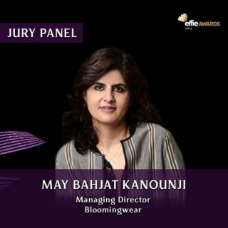 🔹Meet The Effective Jury Panel: 
🙋‍♀️May Bahjat Kanounji - Managing Director from Bloomingwear

May is a passionate leader with an inspiring entrepreneurial vision and strong managerial skills, recognized by Forbes as one of the top 50 impactful marketing and communications executives in the year 2020. With twenty years of experience in operational strategies and customer-centric marketing under her belt along a tracking record in overcoming business challenges and making high-stakes decisions.

Click the link in bio to see rest of our jury panel.

#MarketingEffectiveness #Marketers #Creatives #Advertising #Awards #MENAEffie #AwardingIdeasThatWork #Awards #Jury