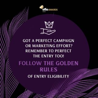 ✍️ your way into the Effies by following these golden rules of Eligibility! 

Click the link in bio to access entry guidelines, forms and more.

 #MarketingEffectiveness #Marketers #Creatives #Advertising #Awards #MENAEffie #AwardingIdeasThatWork #Awards #Jury #MENAEffie2022